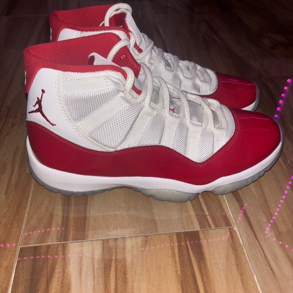 Red and White Basketball Shoes